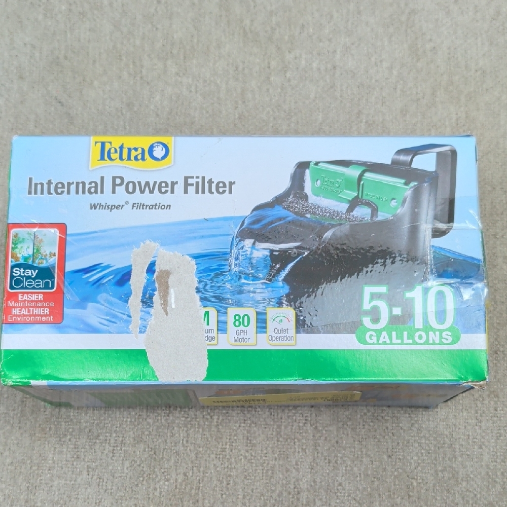 Tetra Internal Power Filter for 5-10 Gallons New In Box